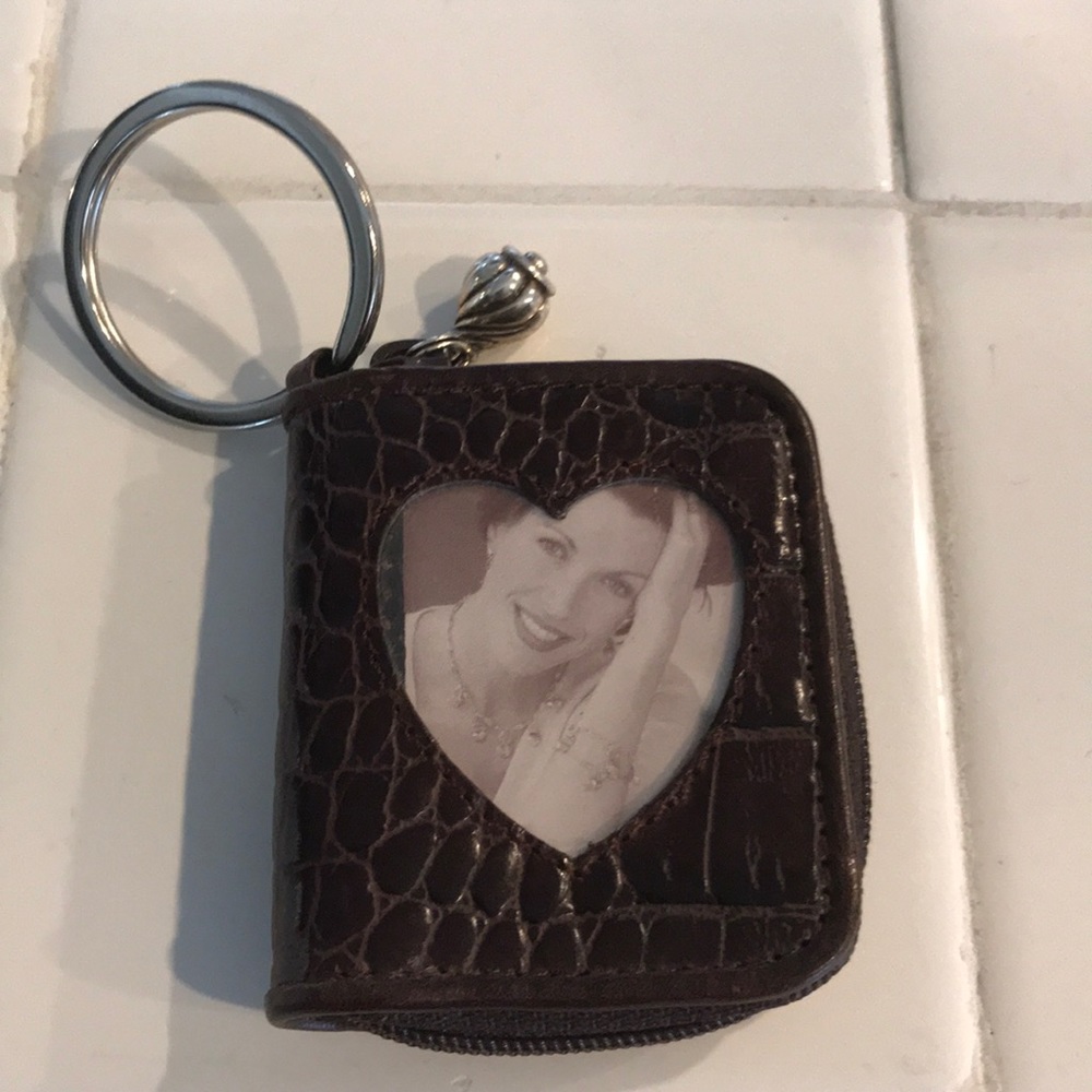Brighton Keychain picture with zipper NWOT